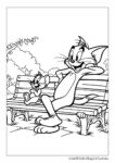 Tom i Jerry na ławce