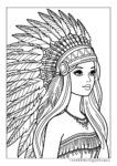 Dziewczyna rdzenny Amerykanin