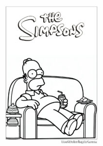 Homer na kanapie
