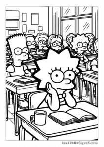 Lisa i Bart w szkole