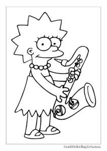 Lisa gra na saksofonie