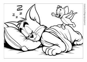 Śpiący Tom i Jerry