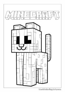 Słodki kot Minecraft