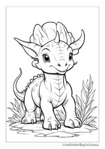 Młody triceratops