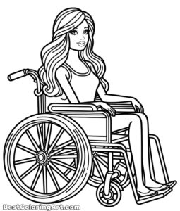 Barbie na wózku inwalidzkim